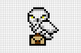 Hedwig Harry Potter Pixel Art Harry Potter Hedwig Harry Potter Cross Stitch Pattern Cross Stitch Harry Potter