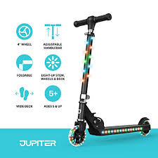 Costco wholesale has for their members: Jetson Electric Bike Jupiter Folding Kick Scooter Led Light Up Adjustable Handle Bar For Kids Ages 5 Black Pricepulse