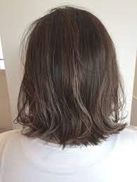 くせ毛風 ミディアム グレージュ ボブ chord honeybychord 金本潤 208532 hair 髪 ミディアム ヘアスタイリング ヘアカット