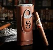 Richmond Custom Leather Cigar Travel Case - Cedar Lined ...