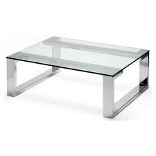 Coffee table is a modern design marvel. Contemporary Coffee Table Arissa Decorus Glass Polished Stainless Steel Rectangular