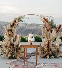 48 60 72 92 Wedding Props White Gold Etsy Grass Wedding Pampas Grass Decor Wedding Decorations