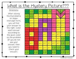 (file > make a copy). Slope Intercept Form Coloring Worksheet Writing Linear Equations From A Graph Writing Linear Equations Linear Equations Math
