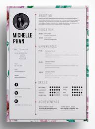 Floral Cv Template Cv Design Architecture Resume Resume Layout