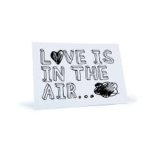 — john paul young, love is in the air. Postkarte Love Is In The Air Stay Inspired