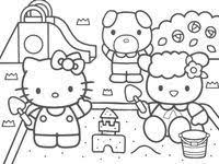 Hello kitty buku mewarnai halaman mewarnai gambar png. 22 Ide Mewarna Hello Kitty Buku Mewarnai Warna Gambar