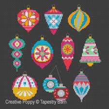 Original cross stitch patterns to print online. Christmas Ornaments Cross Stitch Patterns And Projects