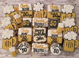 50th Birthday Cookie Cake Ideas Beers Snd Cheers Birthday Sugar Cookies 50 Th Birthday Sugar Etsy Beer Birthday Beer Birthday Party 50th Birthday Party Ideas For Men