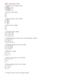 Check spelling or type a new query. Soal Kpk Dan Fpb Kls 6 Pilihan Jawabanku Id