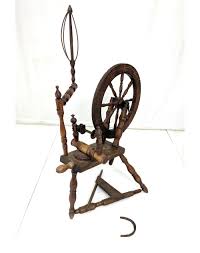 It laid the foundations for later machinery such as the spinning jenny and spinning frame, which displaced the spinning wheel during the industrial revolution. Sold Price Antique Spinning Wheel And Accessories June 2 0119 1 00 Pm Edt