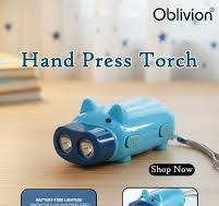 Hand Press Torch for Outdoor Emergencies | No Battery Required