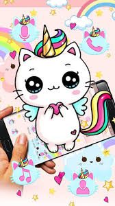 Temukan ilustrasi unicorn gratis untuk penggunaan komersial atribusi tidak diperlukan gambar berkualitas tinggi. Cute Cat Unicorn Theme For Android Apk Download