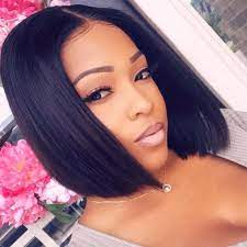 Fiona L01 Natural Chin Length Straight Bob Wig Without Bangs Savewig Hair Styles Bob Hairstyles Human Hair Wigs Blonde