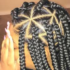 Big Box Braids Hairstyles For Black Women Triangle Braids Box Braids Hairstyles For Black Women Big Box Braids Box Braids Styling