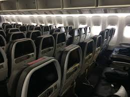 The aircraft cabin in three class configurations has 305 passenger seats. Review American Airlines Boeing 777 200 Economy Class Travel Dealz Eu