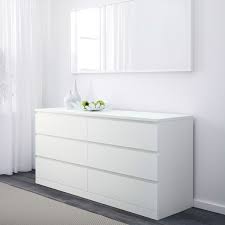 malm 6 drawer dresser, white, 63x30 3/4