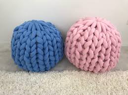 Enjoy free shipping on most stuff, even big stuff. Chunky Knit Pouf Ottoman Cotton Tube Yarn Becozi