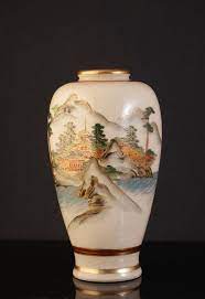Rare Antique Japanese Satsuma Vase By Famous Artist Gyozan Etsy In 2021 Satsuma Vase Satsuma Rare Antique