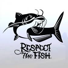 Catfish Decal Respect The Fish Fishing Decals Catfish Kayak Decals