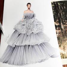 Fashion Photos Matched Perfectly With Artistic Images Fashion Illustration Dresses Dress Design Sketches Dress Design Drawing