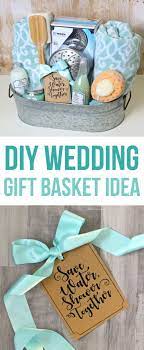 You can create some wonderful towel baskets for gifts without paying a fortune. Shower Themed Diy Wedding Gift Basket Idea The Craft Patch Diy Wedding Gifts Wedding Gift Baskets Unique Wedding Presents