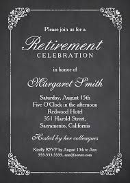 Retirement is the professional announcement of the end of the productive career of the person who has spent years. Elegant Chalkboard Retirement Party Invitation Template