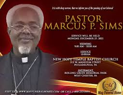 Please keep Rev. Yvonne Lawrence Sims in your prayers as she celebrates the  life of her loving and devoted husband. Pastor Marcus Sims who went from  Labor to reward
