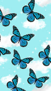 Blue Butterflies In 2020 Butterfly Wallpaper Iphone Cute Patterns Wallpaper Pretty Wallpapers