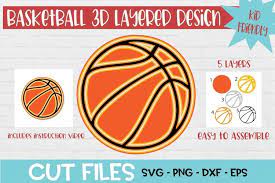 Download Basketball 3d Layered Svg Design
