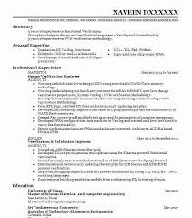 asic verification engineer resume