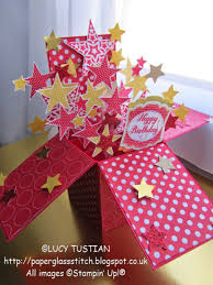 It's called an explosion card box because it looks like a pretty normal gift box with the lid on. Diy Pop Up Box Birthday Card Novocom Top