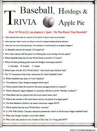 For the 2010 season, we look back on the last 20 years: Baseball Trivia Is A Good Challenge For Your Baseball Knowledge