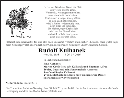 From wikipedia, the free encyclopedia. Traueranzeigen Von Rudolf Kulhanek Trauer In Thueringen De