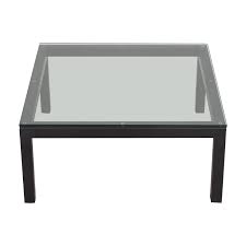 Don't forget to put some coasters on the table so it stays in pristine condition. 60 Off Crate Barrel Crate Barrel Parsons Square Coffee Table Tables