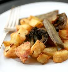 Ingredienti per 2 porzioni abbondanti : Carciofi E Patate Croccanti Il Pasto Nudo