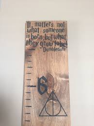 Harry Potter Stained Wood Growth Chart By Crookedcrowns On