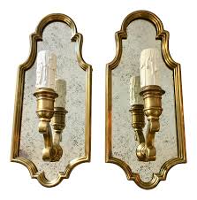 Check spelling or type a new query. Hollywood Regency Style Sussex Brass And Mirror Candle Wall Sconce Light Pair Chairish