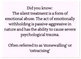 It may range from just sulking to malevolent abusive controlling behaviour. Silent Treatment Explore Tumblr Posts And Blogs Tumgir