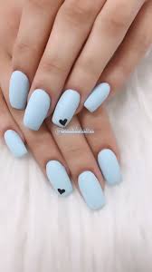 ¿cómo hacer diseños de uñas con. Blue Matte Blue Matte Manicura De Unas Disenos De Unas Mate Unas De Maquillaje