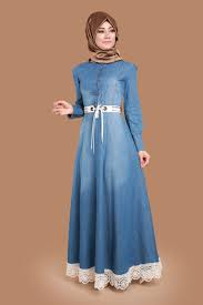 Rana Kemerli Kot Elbise Msw8124 Acik Kot Islami Moda Musluman Modasi Moda Stilleri