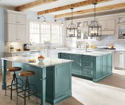 Turner Maple Dover And Bali Kitchen Our Turner Style Cabinets Create A Chic Paradise In Your Home When Pa Home Depot Kitchen Lake House Kitchen Kitchen Design