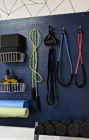 Wall organizers from takeform are an attractive way to store reading materials in lounges & waiting rooms. Easy Diy Project Home Gym Organizer Using A Pegboard Diy Home Gym At Home Gym Gym Room At Home