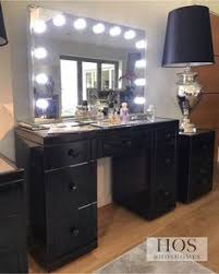 Generic tribesigns large vanity table with lighted mirror and drawer, bedroom makeup table with 9 lights and 6 storage shelves, dressin. 7 Best Dressing Table Led Lights Ideas Dressing Table Led Lights White Dressing Tables Dressing Table Mirror