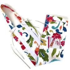 A perfect needle case for knitters who have lots of circular needle sets. Hanging Circular Needle Organizer Pink Floral Circular Knitting Needles Circular Knitting Circular Needles