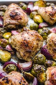 Easy One Pan Weeknight Meal That S So Convenient Family Friendly And Delicious This Sheet In 2021 Pan Chicken Thighs Sheet Pan Dinners Recipes Yummy Chicken Recipes