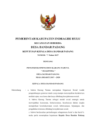 Bahwa dalam rangka optimalisasi pelaksanaan kegiatan organisasi karang taruna di. Sk Karang Taruna Sejahtera