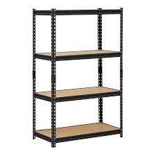 Edsal Muscle Rack 18 In D X 36 In W X 60 In H 4 Tier Steel Utility Shelving Unit Lowes Com Steel Storage Rack Heavy Duty Shelving Shelving Unit