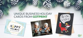 For christmas cards, we have snow white landscapes and goofy reindeer; Unique Corporate Holiday Cards Your Clients Will Love Gotprint Blog