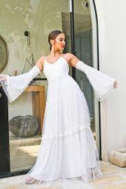 Boho Wedding Dress Maxi Wedding Dress Ivory Wedding Dress Etsy In 2020 Maxi Dress Wedding Etsy Wedding Dress Bridal Dresses Vintage