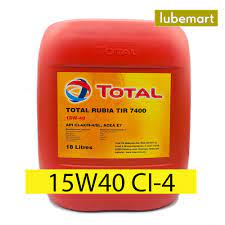 Liquid engineering for every car. Total Rubia Tir 7400 15w 40 Ci4 18 Liters 1 Pail Diesel Engine Oil 15w40 Ci4 Shopee Malaysia